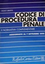 Codice di Procedura Penale - G. Ubertis - Cortina Editore (1999) - Vintage