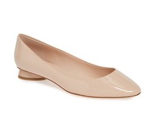 Kate Spade New York Fallyn Nude Patent Leather Flats Tusk Size 9M