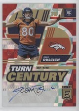 2022 Panini Donruss Elite Turn of the Century Red 37/75 Greg Dulcich Auto 1d40