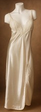 Vintage Y2K Victoria  s Secret Satin Lace Nightgown NWT Size Large Ivory Stunning