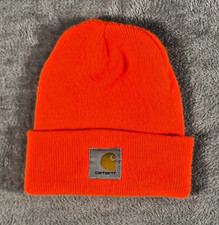 Carhartt Cuffed Beanie, Bright Orange  Youth OS Used Excellent Condition