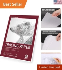 Tracing Paper Pad Art Sketching Drawing Pure Translucent 75 Sheets