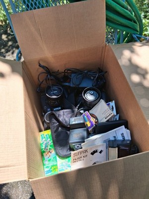 Tested Working Nikon D1 , N70 Film, D1H Parts Lot - SB-22, 4 Lenses, 23lb Box