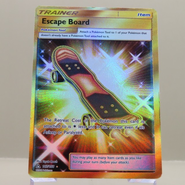 Escape Board Secret Rare SM Ultra Prism #167/156 Pokemon