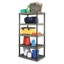 Plano Pla9624sb Freestanding Plastic Shelving, Open Style, 24 In D, 36 In W, 74