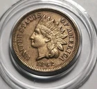 1862 Indian Head Cent In Capsule