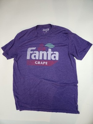 Vintage 90s Fanta Grape T Shirt Men XL Purple Coca Cola Soda Graphic Tee Mexico