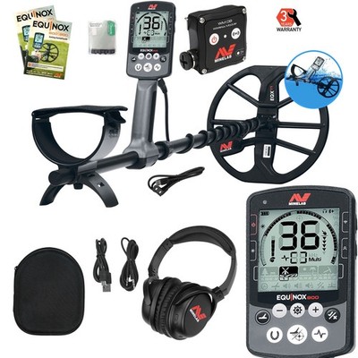 Minelab EQUINOX 800 Multi-IQ Underwater Waterproof Metal Detector & 11'' DD Coil