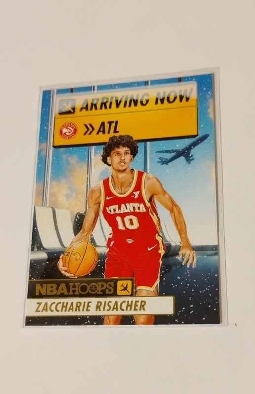 2024-25 Panini Nba Hoops - Arriving Now Zaccharie Risacher #10 (RC)