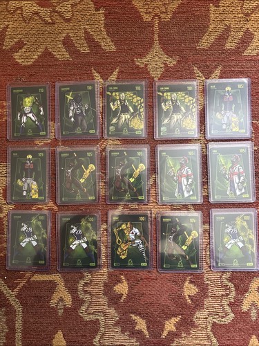 Bo Jackson Battle Arena GLOW Battle Foils - 15 Total With Power Level 100 To 110