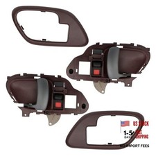 APPERFiT Interior Door Handle w/Bezel Kit  Compatible with 1995-2002 Red