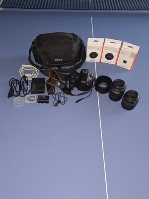 Sony Alpha 58 SLT-A58 Set mit 2 Objektiven (18-55 mm & 55-200 mm)