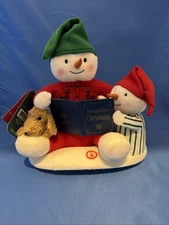 Hallmark Storytime Jingle Pals Snowman & Puppy Animated Musical Plush 2019