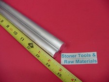 2 Pieces 5/8" Aluminum 6061 Round Rod 14" Long T6511 .625 Solid Lathe Bar Stock