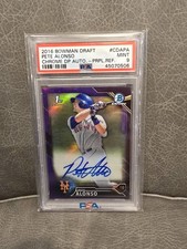 2016 Bowman Chrome Draft Pick Autographs Pete Alonso #CDA-PA PURPLE 202/250