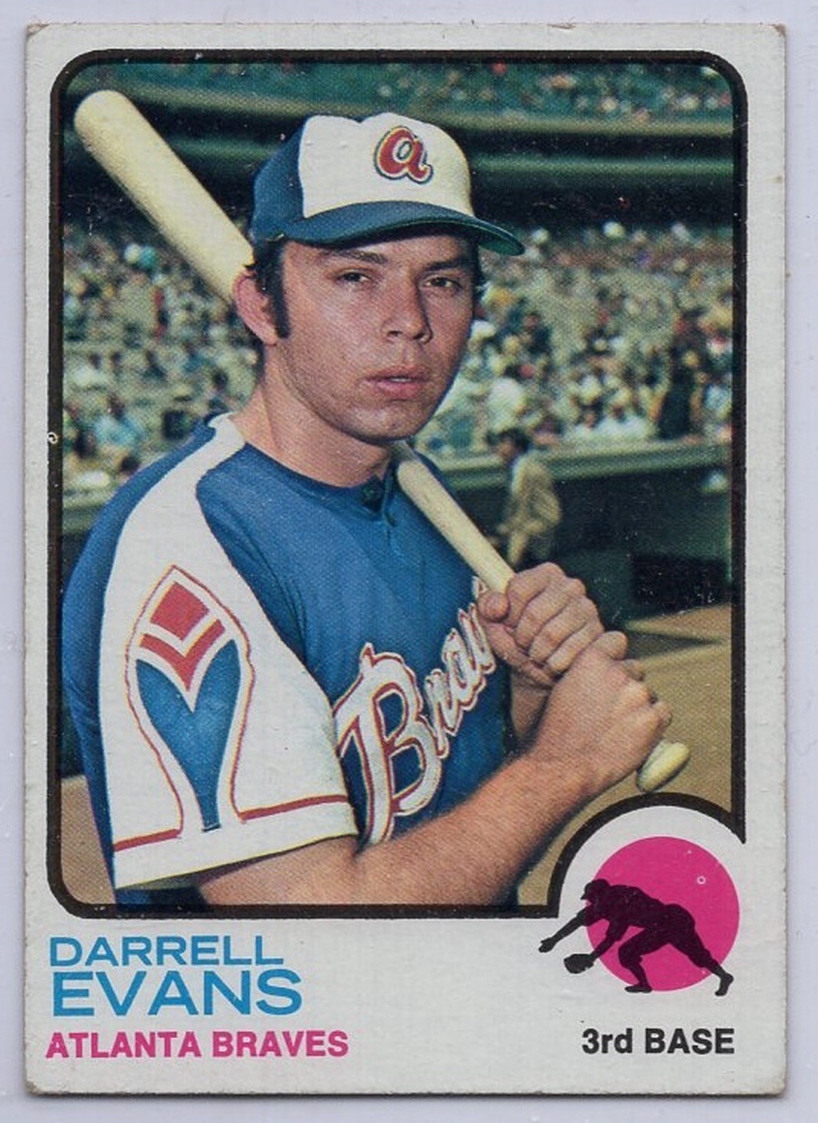 1973 Topps #374 Darrell Evans in EX Condition Braves