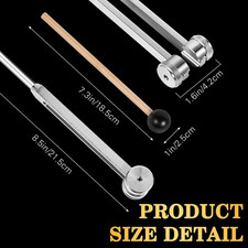 Healing Tuning Fork with Silicone Hammer Sound Therapy Musical Instrument 128Hz