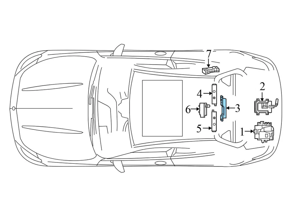 2015 MERCEDES-BENZ C200 - Kessy / Antena de entrada sem chave 2059053005 - Imagem 3 de 4