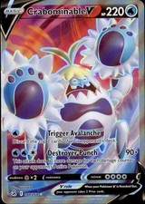 Crabominable V 248/264 Ultra Rare Fusion Strike Pokemon Near Mint