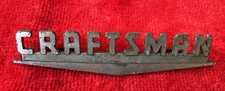 Vintage Craftsman Underlined V Tool Box Emblem W Pins Flat Nuts To Secure It