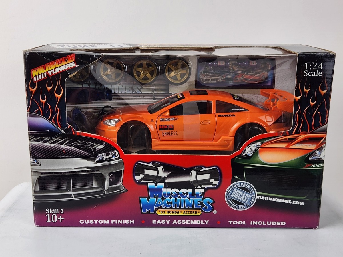 1 24 Scale Muscle Machines Tuners '03 Honda Accord Orange
