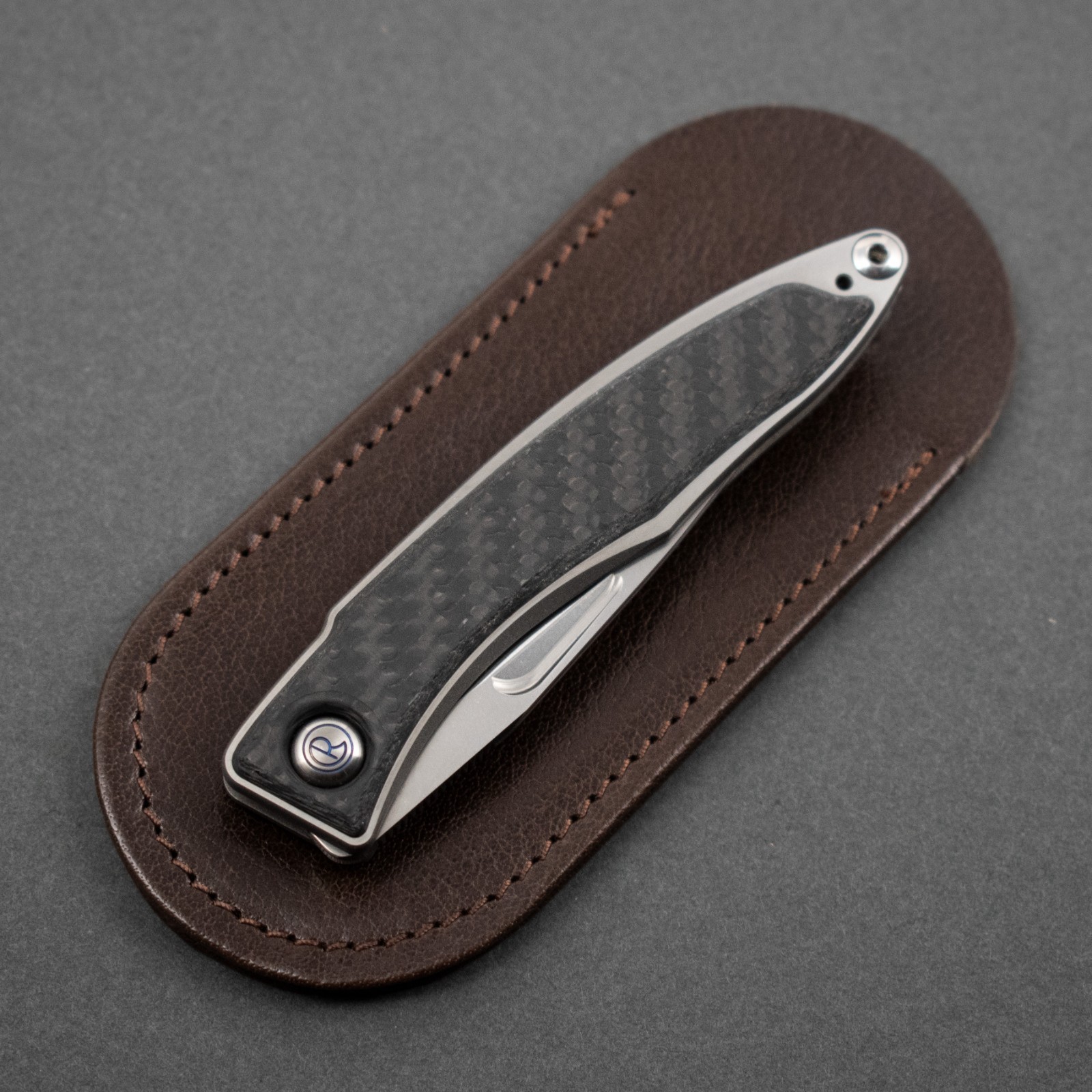 NEW! Chris Reeve Mnandi, Carbon Fiber Inlays (Gen 2), Polished Blade w/ Full Kit