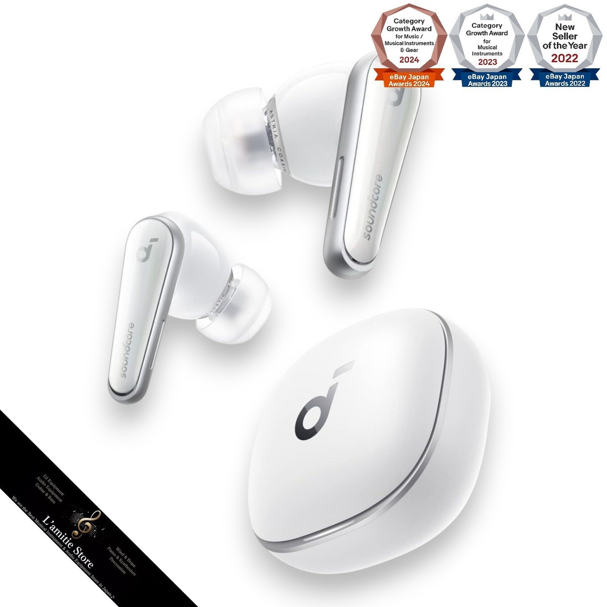 Anker Soundcore Liberty 4 Wireless Earphones Bluetooth Cloud White