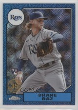 2022 Series 2 1987 Topps Chrome Silver Pack Mojo Blue Refractor Shane Baz 18c3