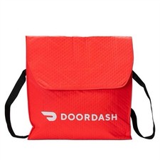 Unused DoorDash Insulated Catering Bag - Large Red Delivery Thermal Hot Bag