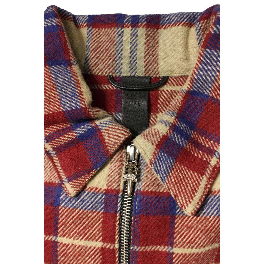 Chrome Hearts U UNDERDOG PLD Half-zip Pullover Check Long Sleeve Shirt Used 4135 thumbnail 4