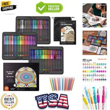 Gel Pens, 120 Pack Gel Pen Set Packed in Sturdy Box, 60 Unique Colors with 60...