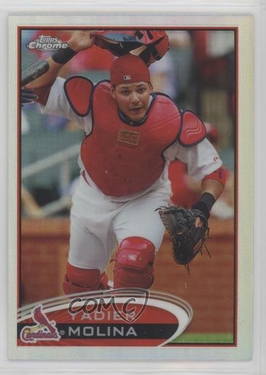 2012 Topps Chrome Refractor Yadier Molina #97 yi5
