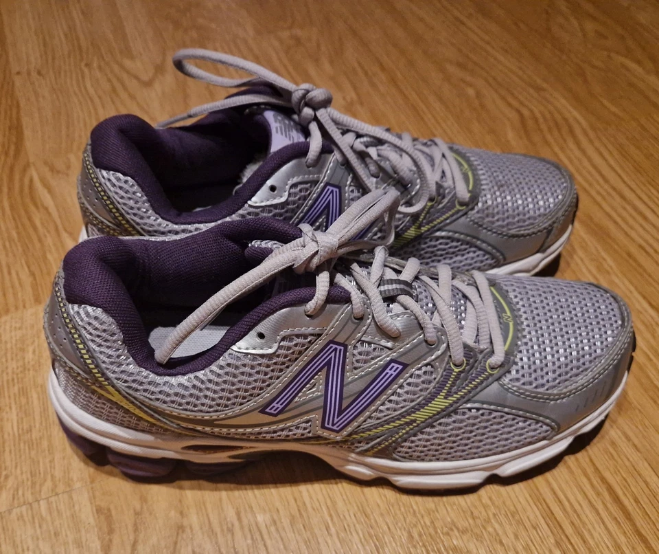 New Balance 670 v2 ABZORB Cushion Running Trainers Women's Grey Purple Size 6.5 - Image 2 of 4