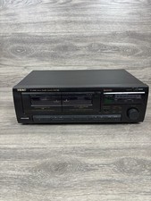 Teac W-488R Stereo Double Cassette Deck Dolby B NR Tested Working 