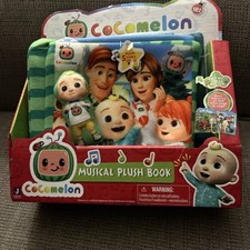 Cocomelon Nursery Rhyme Singing Time Plush Book, Featuring Tethered JJ Plush