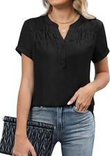 Women's Dressy Casual Blouses Work Business Casual Tops Button Down Shirts Small
