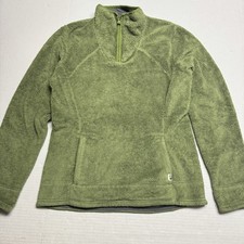 The North Face 1/4 Zip Soft Fleece Sweater In Green Women's Size: Medium