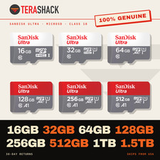 Sandisk Micro SD Card Ultra TF Memory 32GB 64GB 128GB 256GB 512GB 1TB 1.5TB