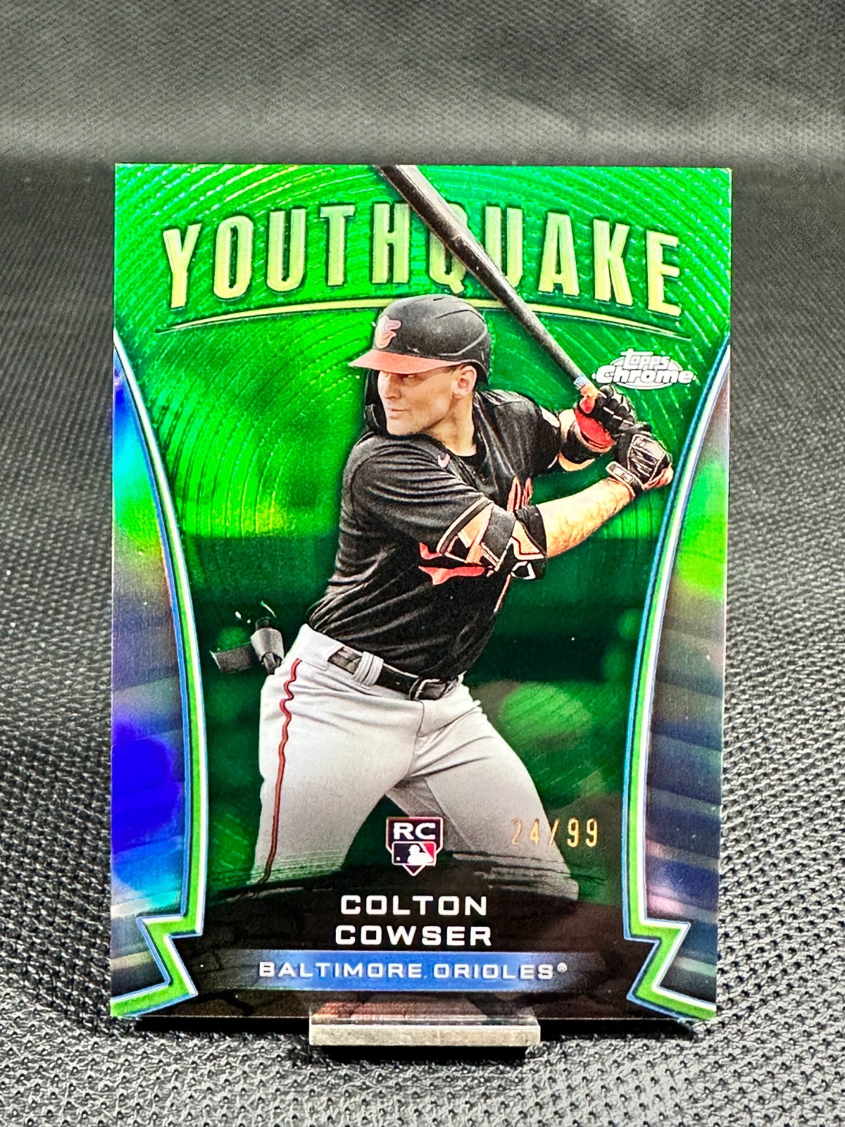 2024 Topps Chrome Youthquake  COLTON COWSER  RC  Green Refractor /99