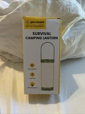 Glocusent Survival Camping Lantern, 5 Brightness, 1200LM, Type C Charger