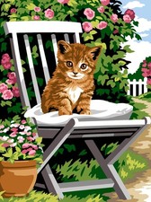 Seg De Paris Needlepoint canvas for halfstitch without yarn Rest in the Garde...