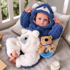 Lifelike Reborn Baby Dolls Boy 19 Inch Full Body Vinyl Realistic Newborn Baby