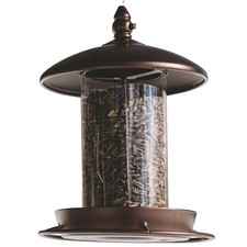 Metal Bird Feeder for Outside Hanging,Wild Feeders Chestnut Brown