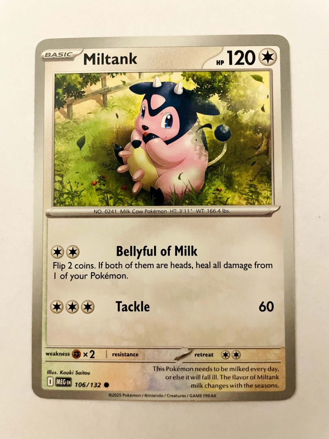 Miltank Common ME01: Mega Evolution 106/132 Normal NM