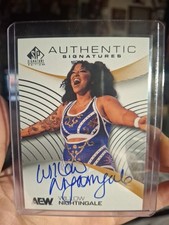 2025 WILLOW NIGHTINGALE UPPER DECK SP SIGNATURE EDITION AEW AS-WNAUTO SP ON CARD