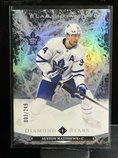 #/249 Auston Matthews #BDS-AM 2024-25 UD Black Diamond  Stars Toronto