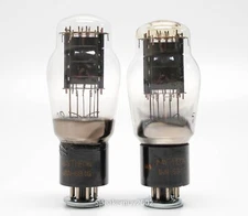 Matched Pair Raytheon JAN 6B4G Vacuum Tubes / KT6