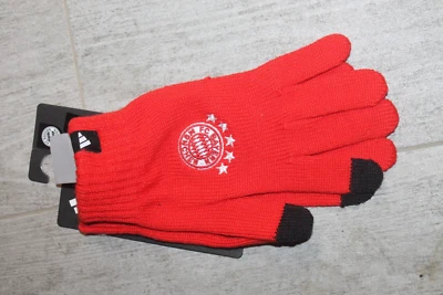 Adidas FC Bayern München Hommes Gants Gant Écran Tactile Compatible Rouge M L - Photo 1/4