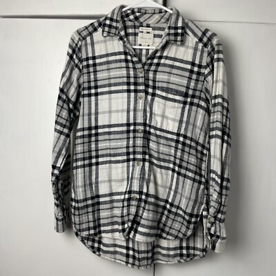 American Eagle Ahh-mazingly soft Flannel Shirt Womens Small Boyfriend Fit  Plaid | eBay