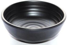 Tazón redondo de melamina salsa para ensalada bocadillo entrada postre taza plato 3-7/8" (5 oz) negro